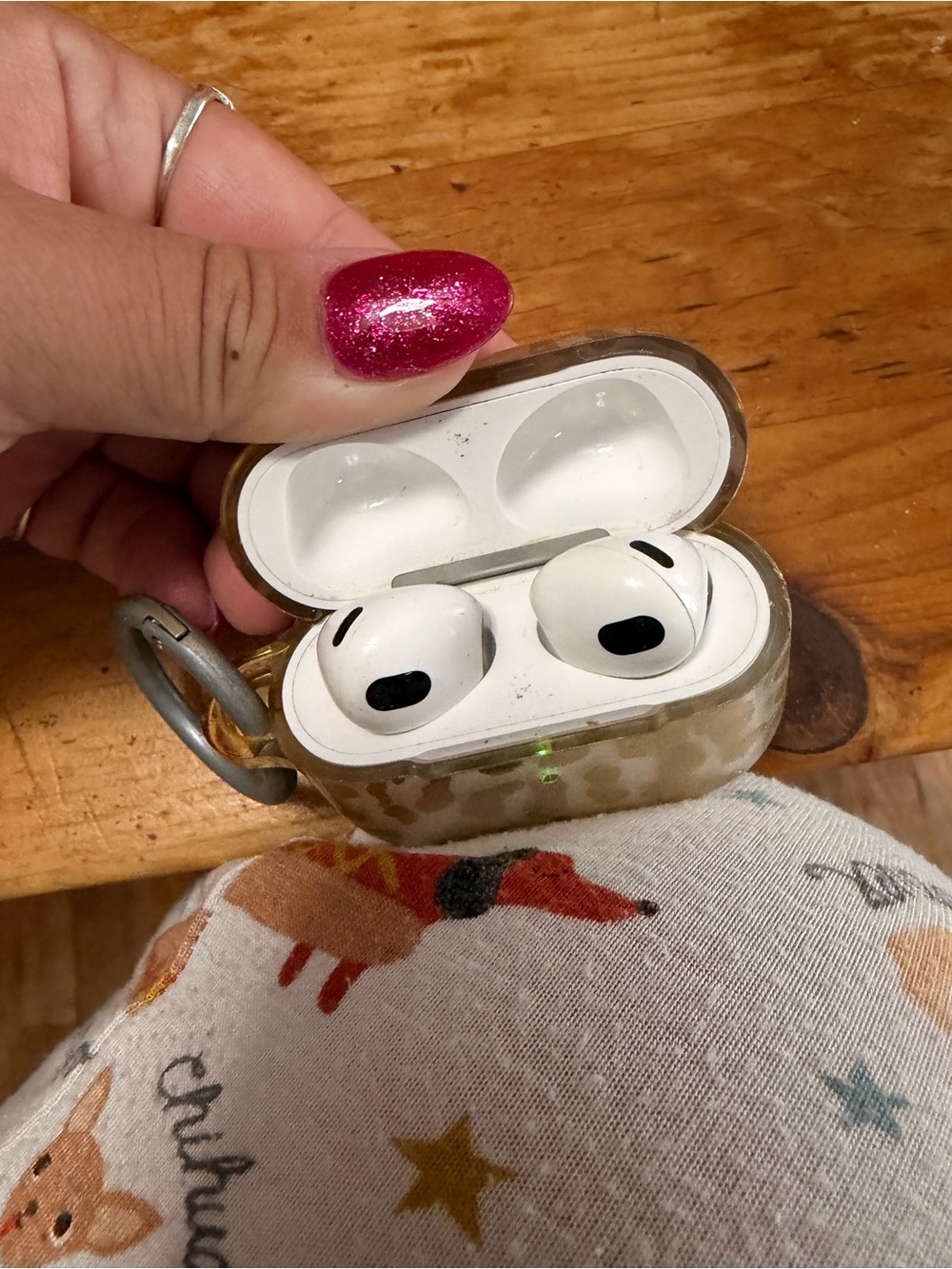 Apple AirPods with Protective Case and Keyring